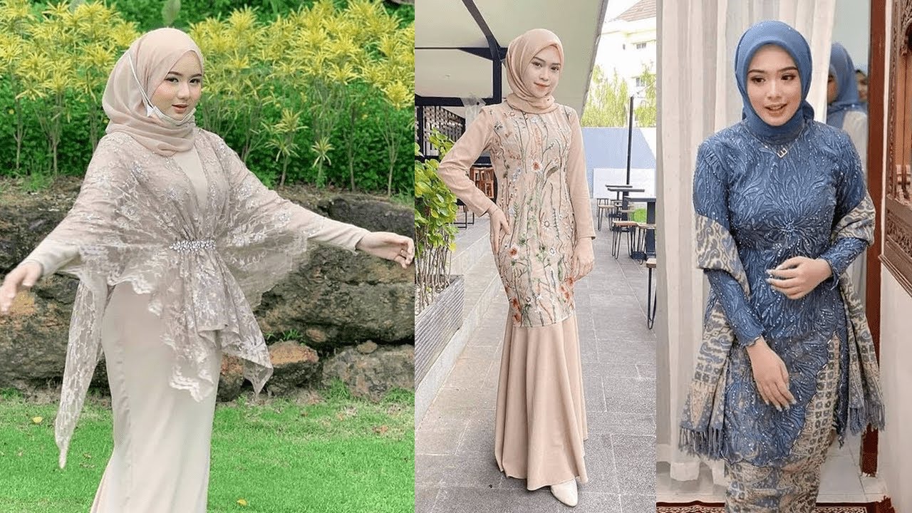 Inspirasi Model Baju Gamis Brokat Modern Terbaru 2024 2025 Untuk Pesta