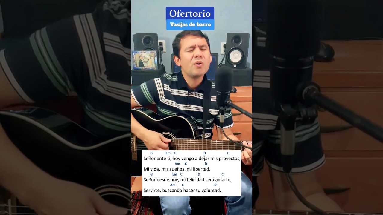 Vasijas de barro - Canto de Ofertorio #tutorial #vasijasdebarro #vozyguitarra