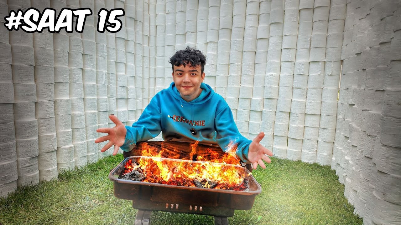 TUVALET KAĞIDINDAN ODADA 24 SAAT?