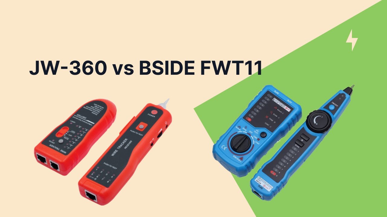 Сравнение LAN-тестера JW-360 для витой пары с тестером BSIDE FWT11