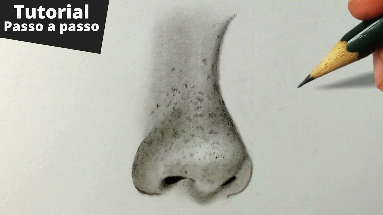 COMO DESENHAR NARIZ- Narrado Passo a Passo Simples