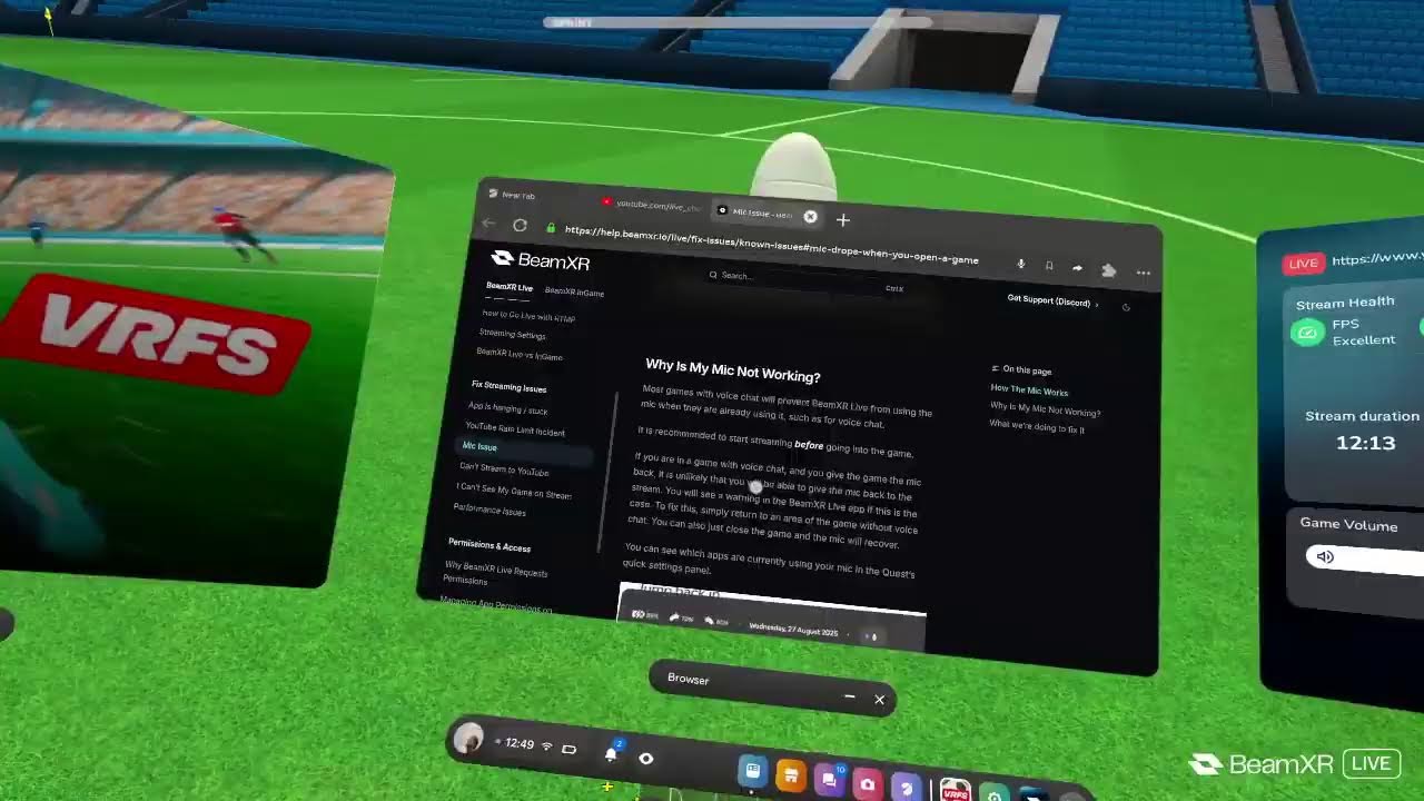 Playing VRFS
