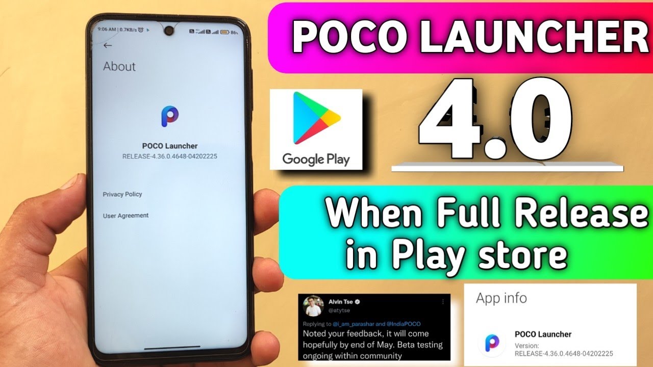 When Poco Launcher 4.0 Public Release in Play Store & New Time line by Officials |