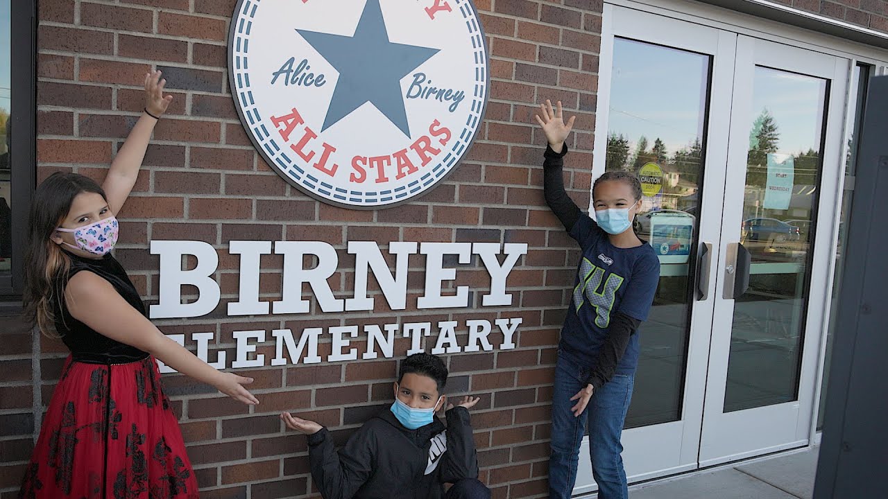 Take a student-led tour of the new Birney Elementary