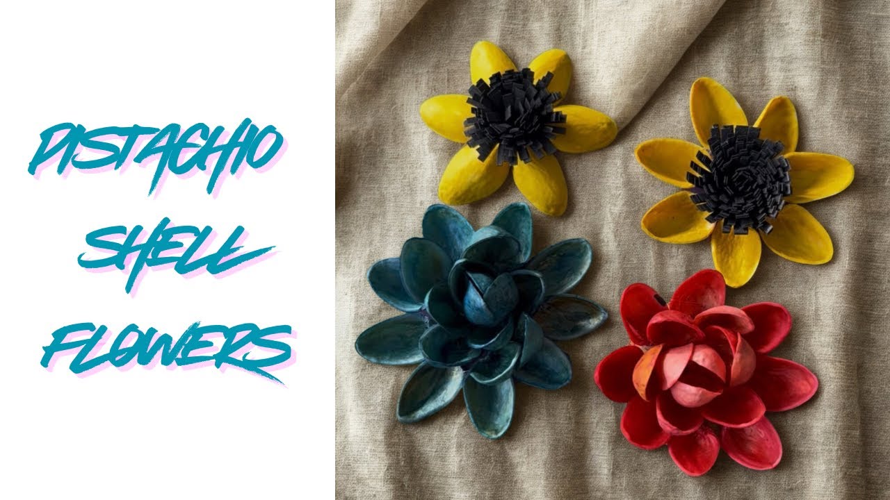 Pistachio shell flowers