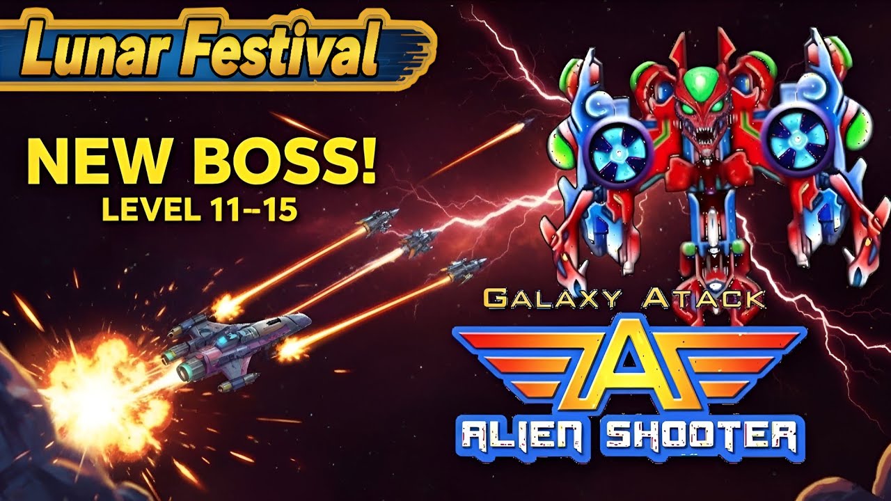 Lunar Festival ⚡ Thunder Ascension Level 11–15 | New Boss Guide 🚀 Galaxy Attack by Apache Welder