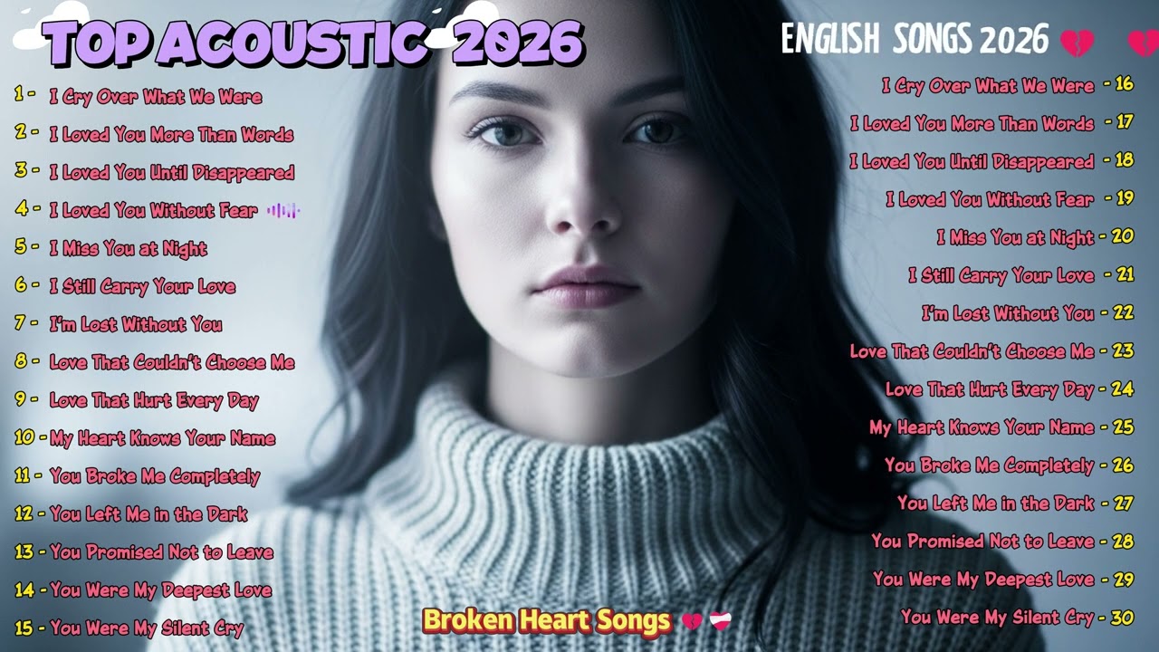 TOP ACOUSTIC 🔥🎧4K ( Lyrics ) | Relax Song 4K | Nonstop | Blue Echo