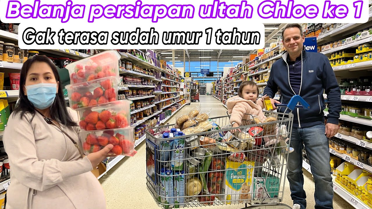 BELANJA PERSIAPAN ULTAH CHLOE KE 1 || TAK TERASA SUDAH UMUR 1 TAHUN