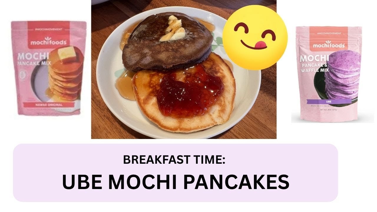 Время завтрака: панкейки Ube Mochi #ube #costcofinds #mochifoods