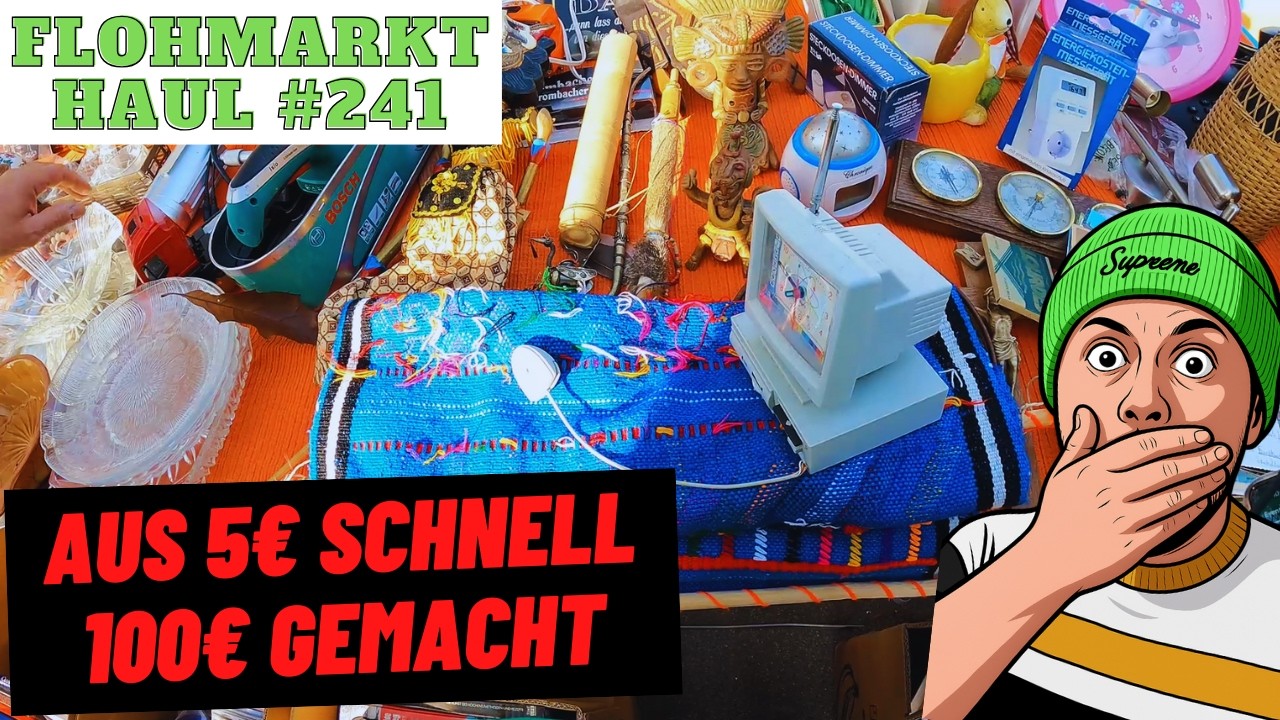 Aus 5€ schnell 100€ gemacht 😮 Flohmarkt eskaliert wieder sehr!