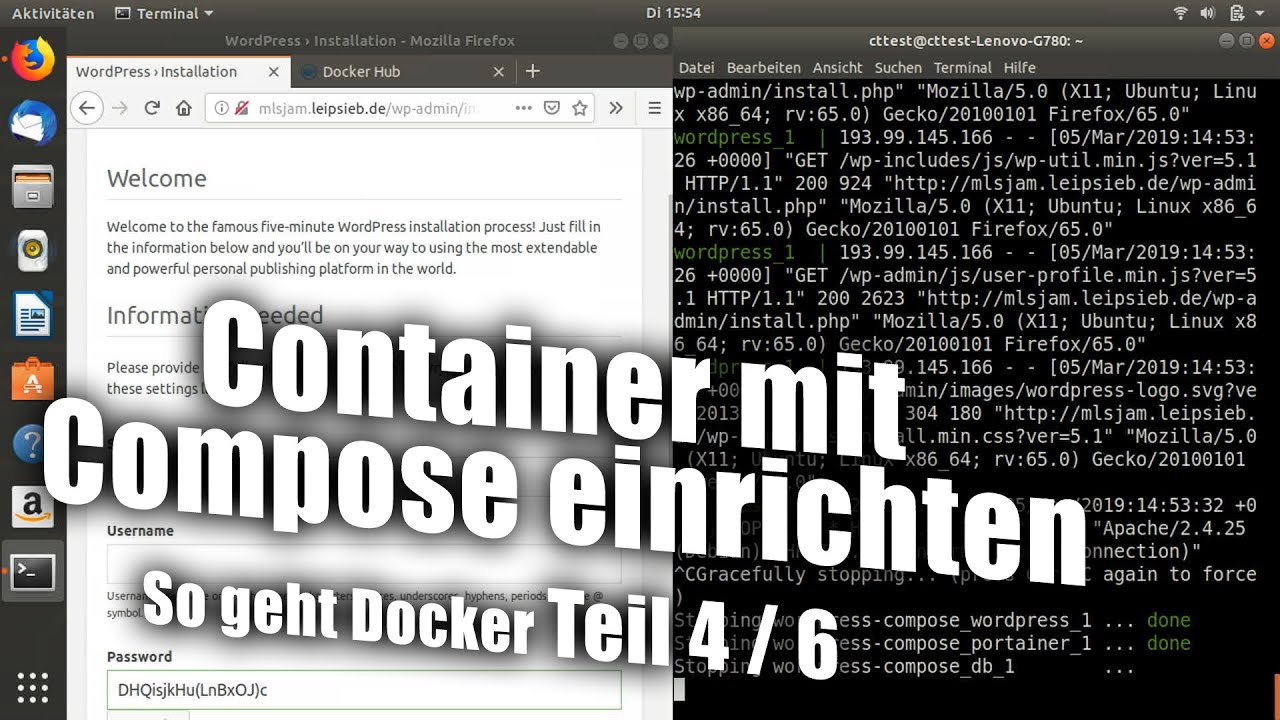 Container mit Compose einrichten | Docker-Tutorial 4/6