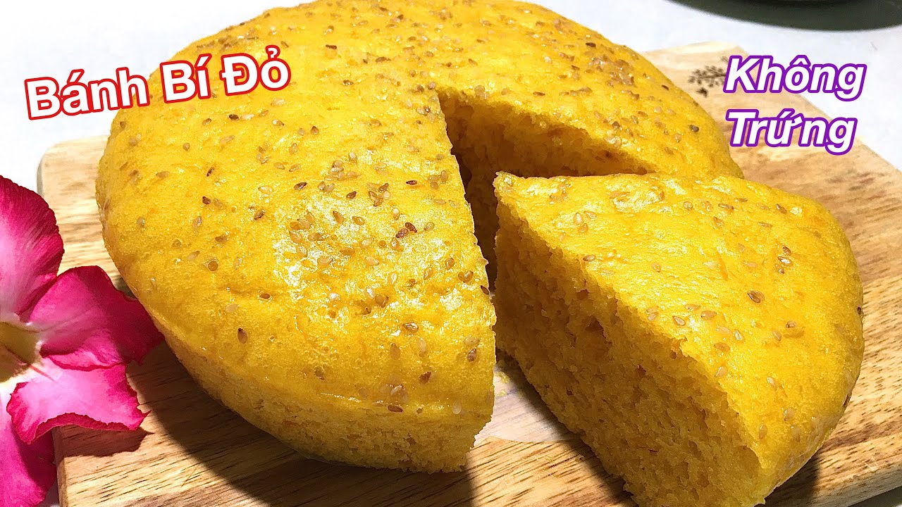 Bánh Bí Đỏ hấp với Sữa Tươi mềm mịn bông xốp ngon hơn cả Bánh bông lan & Bánh bò/ Pumpkin cake