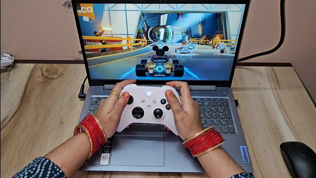Playing Disney Speedstorm Racing on my Laptop 😍 | became mickey mouse racer 😂