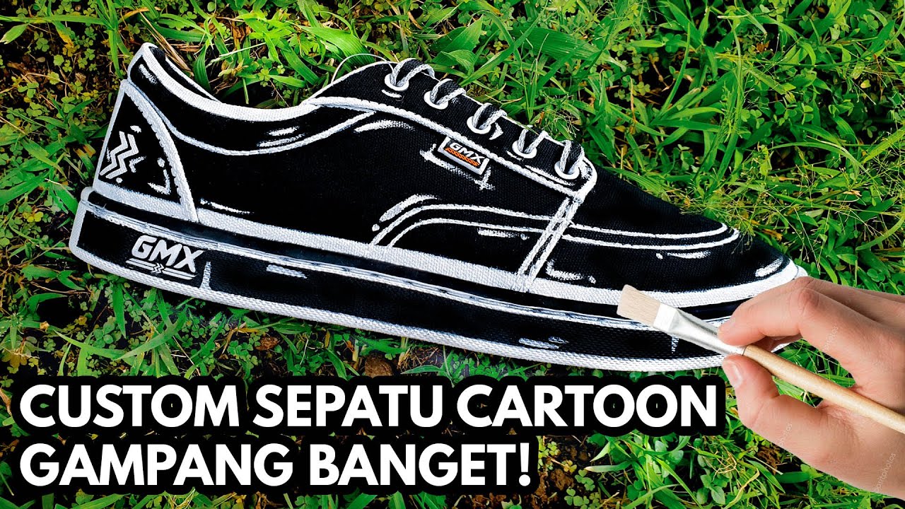 CARA CUSTOM SEPATU CARTOON (STEP BY STEP) GIVEAWAY! - Geoff Max
