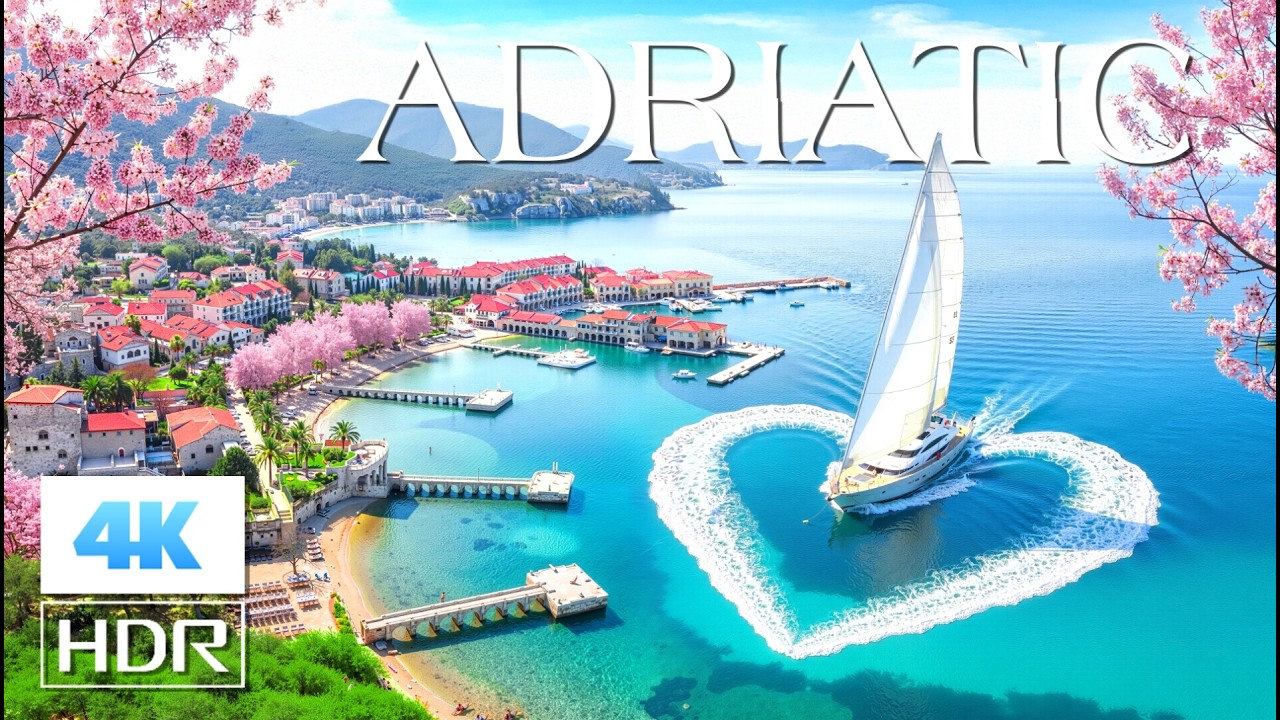 ADRIATIC COAST 4K ULTRA HD | Mediterranean Blue, Historic Seaside Towns & Deep House Travel
