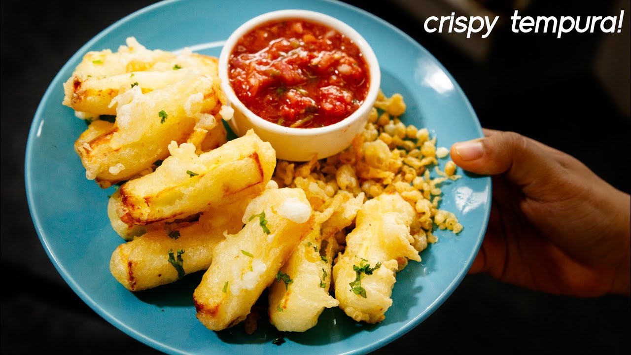 Crispy Paneer Recipe - Veg Cheese Tempura Indo Japanese Starter - CookingShooking
