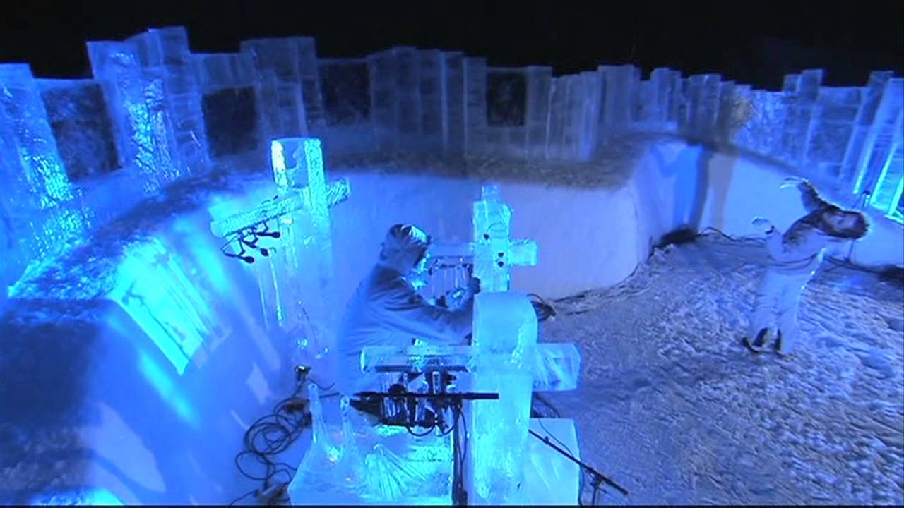 Terje Isungset performing ice concerts - 2011