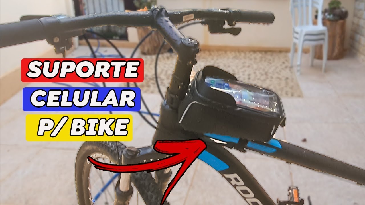 Bolsa case porta celular para bike do mercado livre prender no quadro. Vale o investimento?