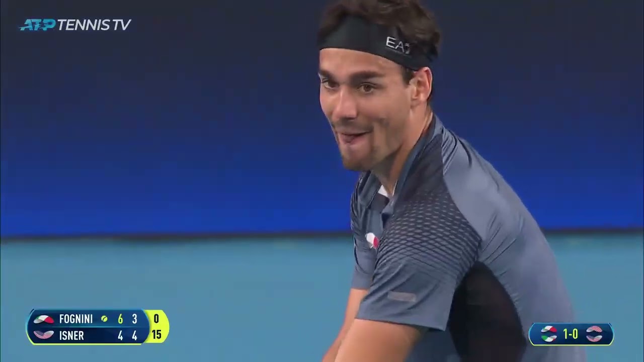 F. Fognini Vs. J. Isner - ATP Cup RR 2020