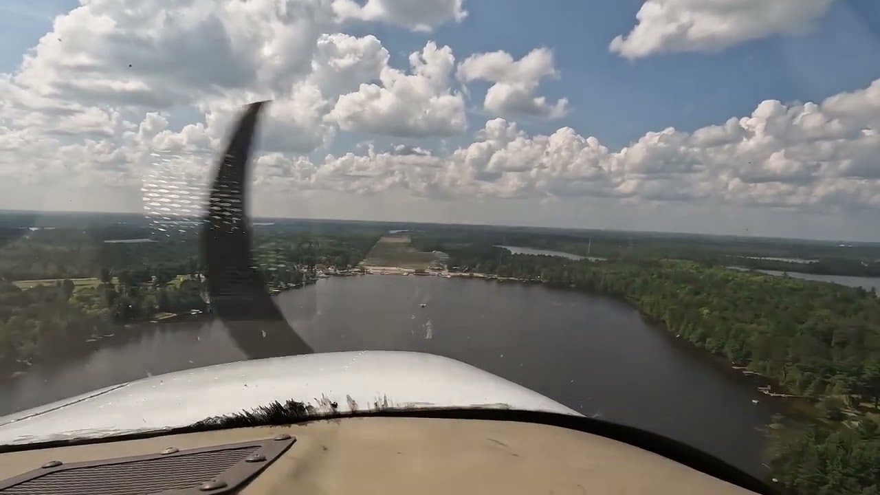 Approach into Three Lakes, WI Airport