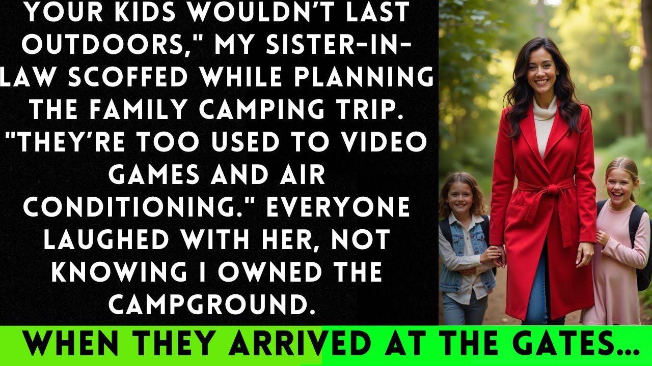 My Sister-in-Law Banned My Kids from the Family Camping Trip—The Property Deed Changed Everything...