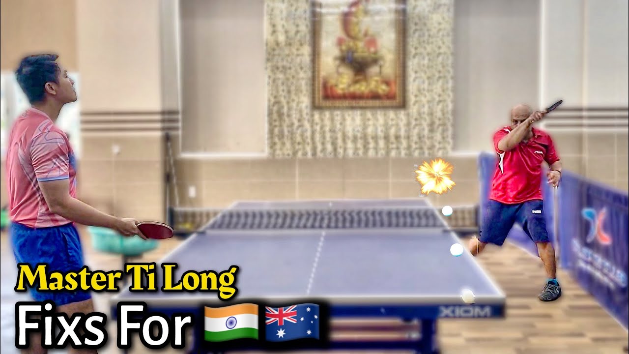Ti Long fixes Forehand Pivot technical errors for Indian 🇮🇳 students living in Australia 🇦🇺