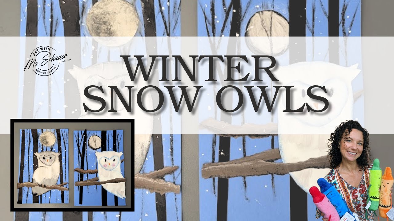 Winter Owl Collage