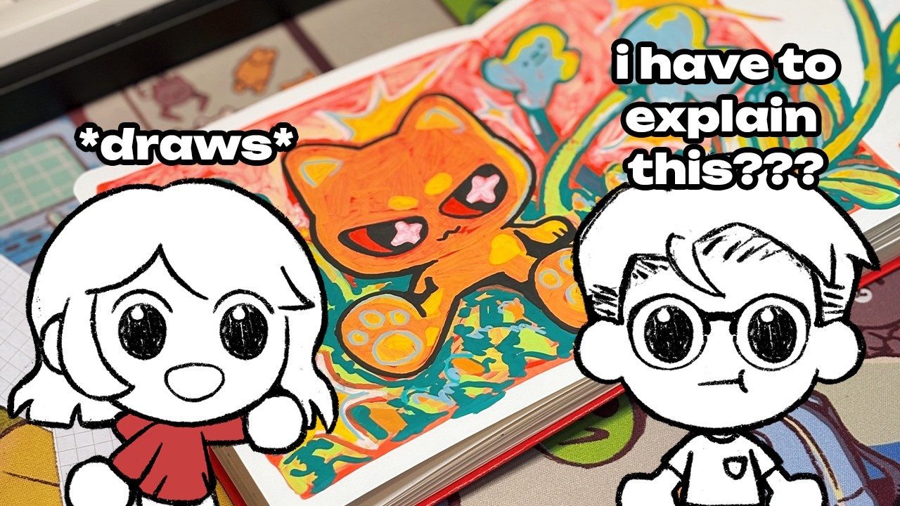 Draw With Me Except My Partner Does the Voiceover (he's never seen the drawing before)