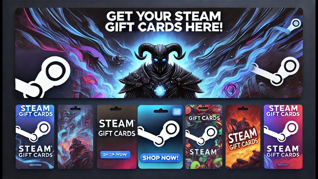 Steam Gift Card Sent online in Digital Format
