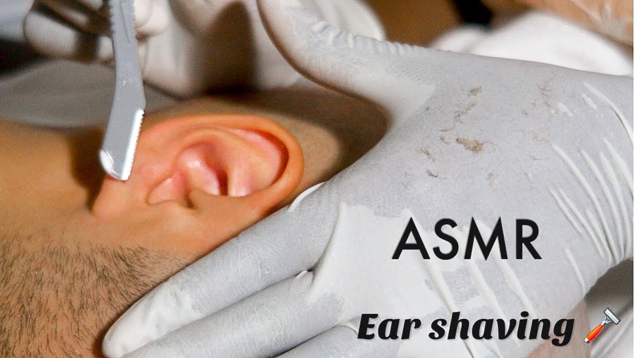 ASMR👂🏼SHAVE all ZOOMED 🪒