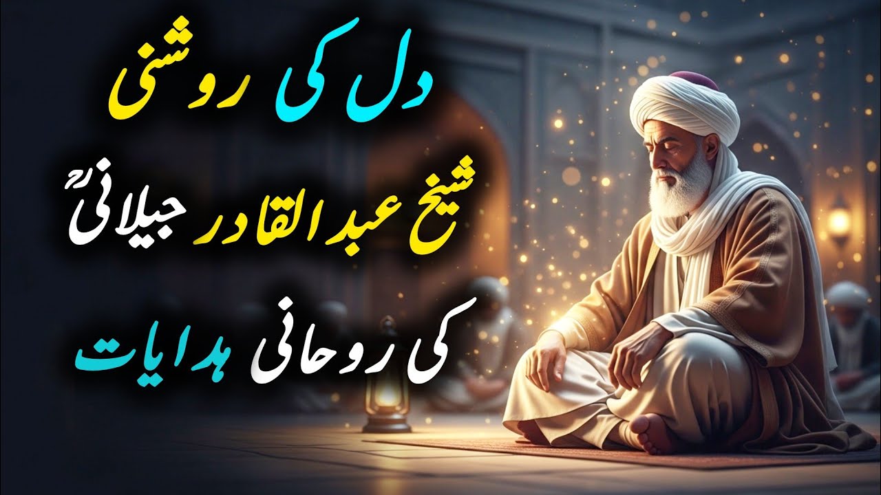 ✨Dil Ki Roshni: Sheikh Abdul Qadir Jilani (RA) Ki Roohani Hidayat✨ 