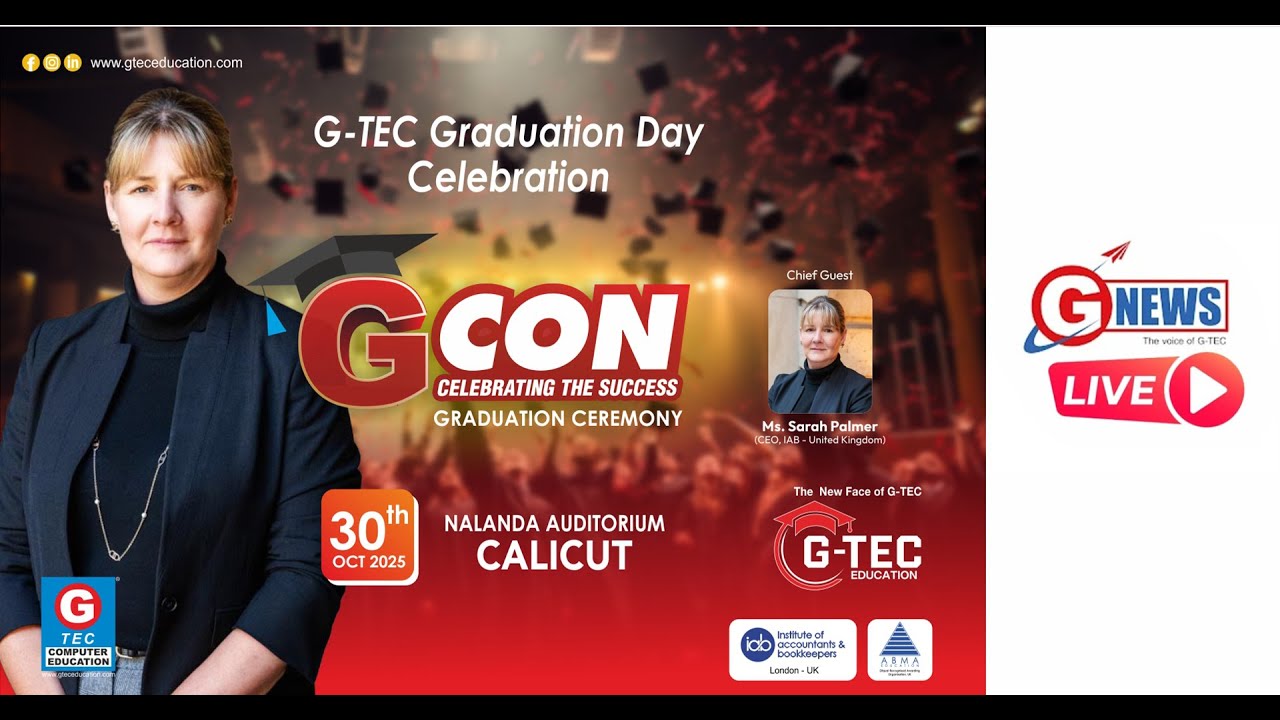 GCON 2025 Live from Calicut  (G-TEC GRADUATION CEREMONY) on 30th OCT 10:00 AM onwards