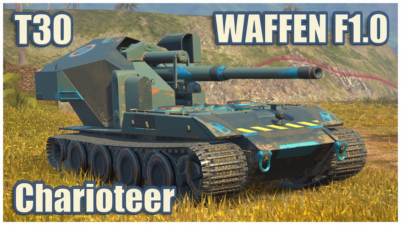 Waffen F1.0, T30 & Titan Charioteer • WoT Blitz Gameplay