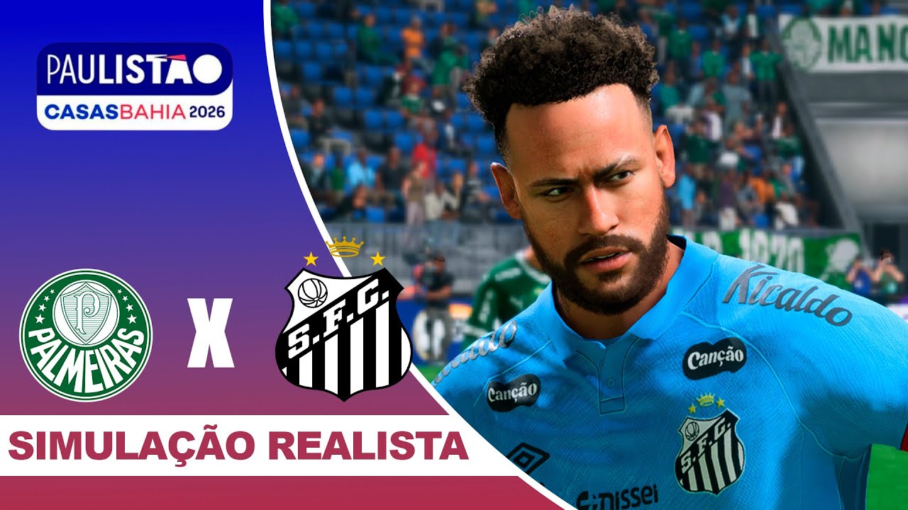 PALMEIRAS X SANTOS | Paulistão 2026 | Simulação Realista
