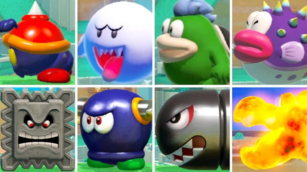 Super Mario Maker 2 - All Super Mario 3D World Enemies