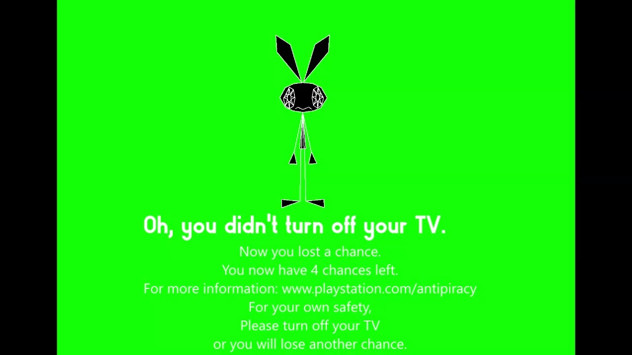 (FAKE) Vib Ribbon Anti Piracy Screen