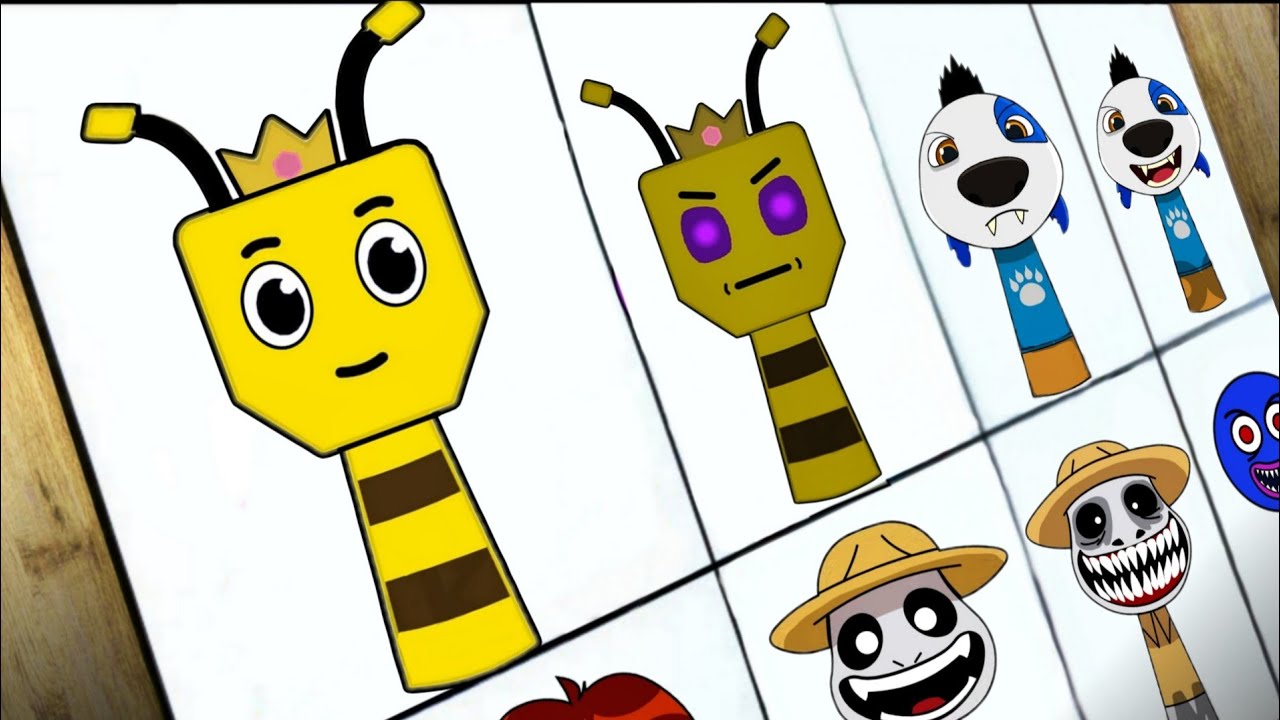 Drawing Incredibox Sprunki OC: Queen Beeatrice (Super Bear Adventure) | My Sprunki OC