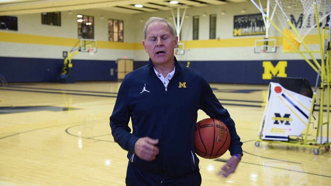 Michigan Basketball Shooting Drills - John Beilein on the 10K Gun