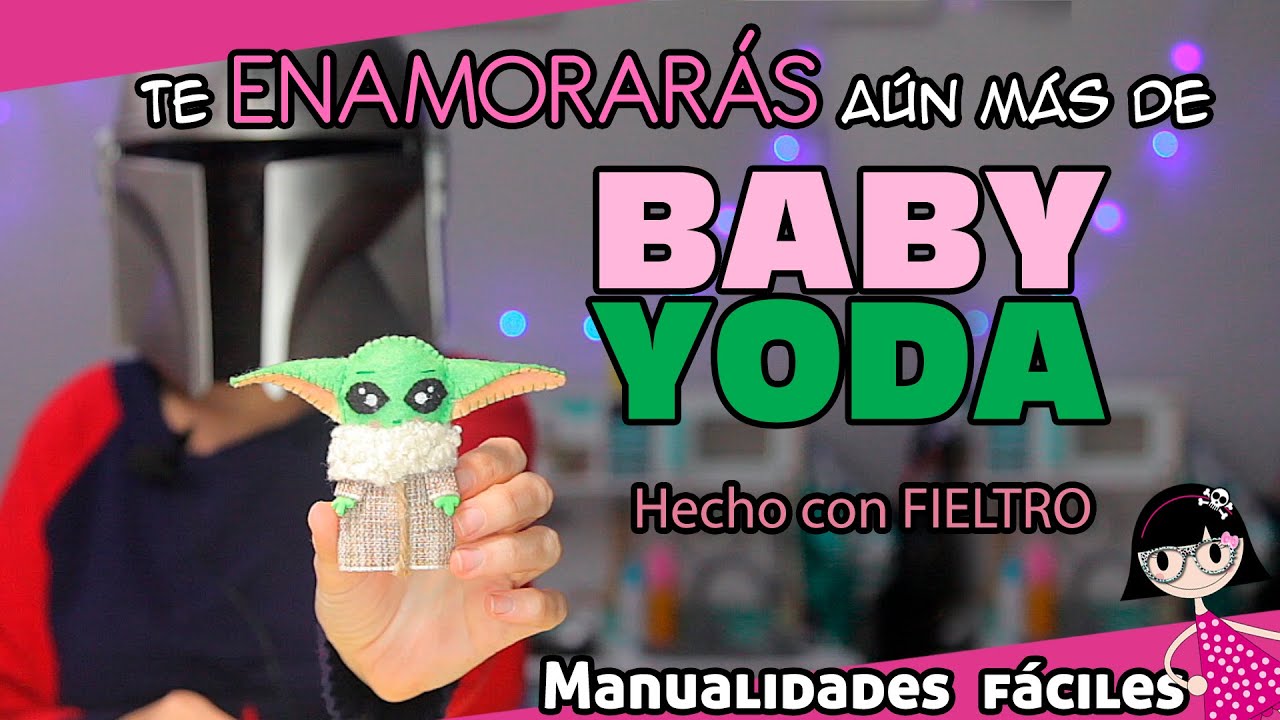 COMO hacer BABY YODA de FIELTRO ⭐ | GROGU de THE MANDALORIAN 👌🏽 Manualidades star wars ✂🧵