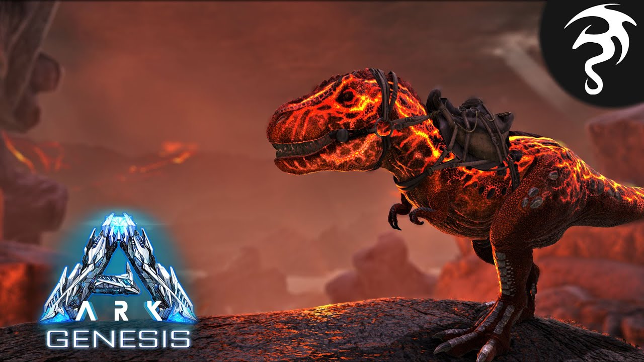 X-Rex and Exploring The Volcano! - Ep30 - ARK: Genesis