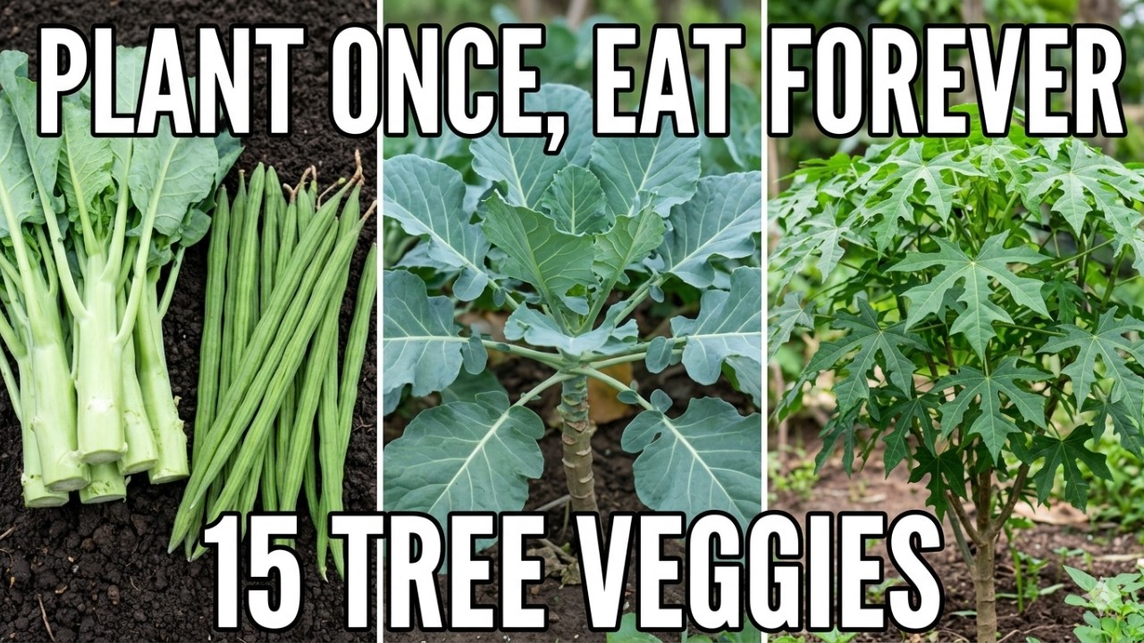 These 15 Vegetables Grow Like Fruit TREES! Plant Once, Eat Forever