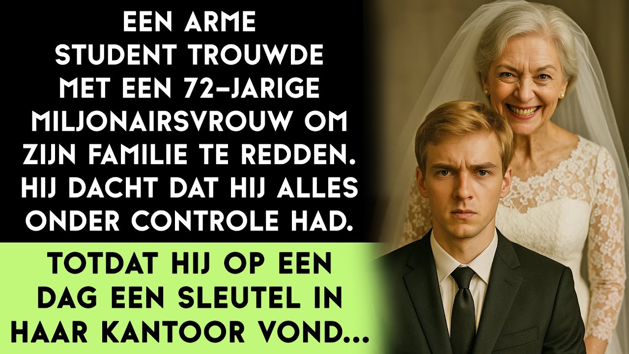 Een arme student trouwde met een 72-jarige miljonairsvrouw voor het geld. Een week later...