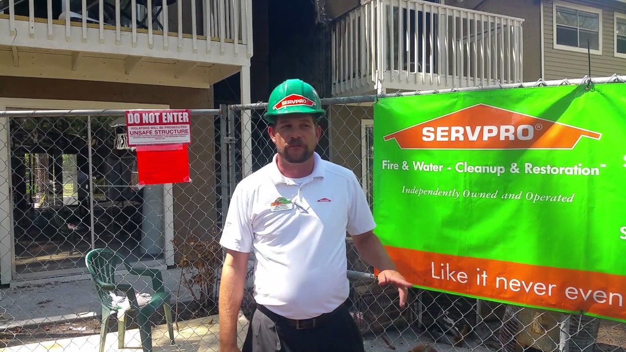 Jacksonville Apartment Fire, SERVPRO of Mandarin (Long)