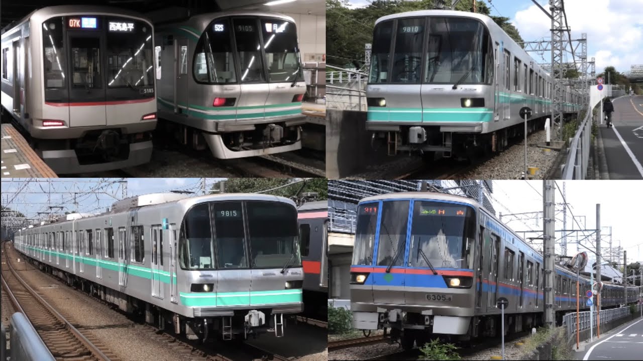 【すべてが6両編成の頃】東急目黒線 列車発着シーン集 2021.10（都営6300形、東京メトロ9000系、東急3000系、東急5080系）