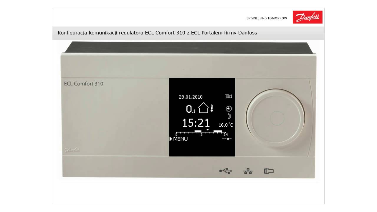ECL Portal: Konfiguracja regulatora ECL Comfort 310 do komunikacji z ECL Portal firmy Danfoss