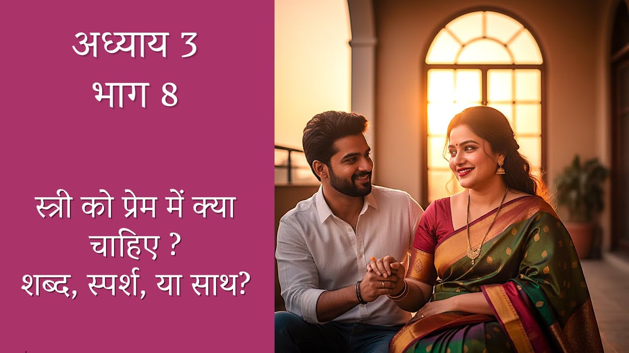 अध्याय 3 भाग 8 स्त्री को प्रेम में क्या चाहिए — शब्द, स्पर्श, या साथ