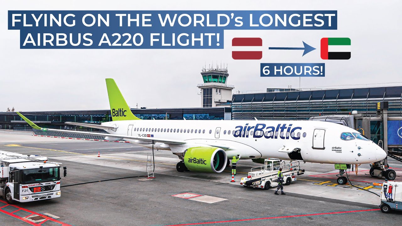 TRIPREPORT | airBaltic (ECONOMY) | Riga - Abu Dhabi | Airbus A220-300