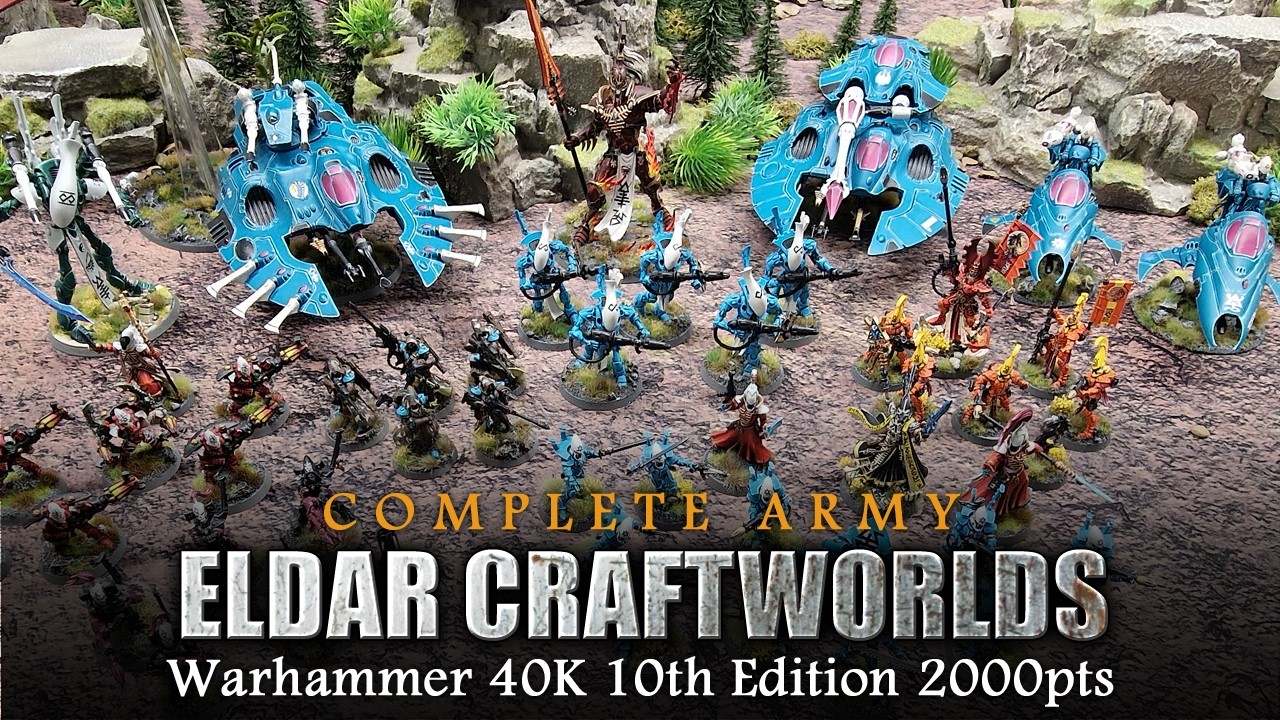 Aeldari Craftworlds 2000pts Army Warhammer 40K 10th Edition Tier List, Showcase + Tactics