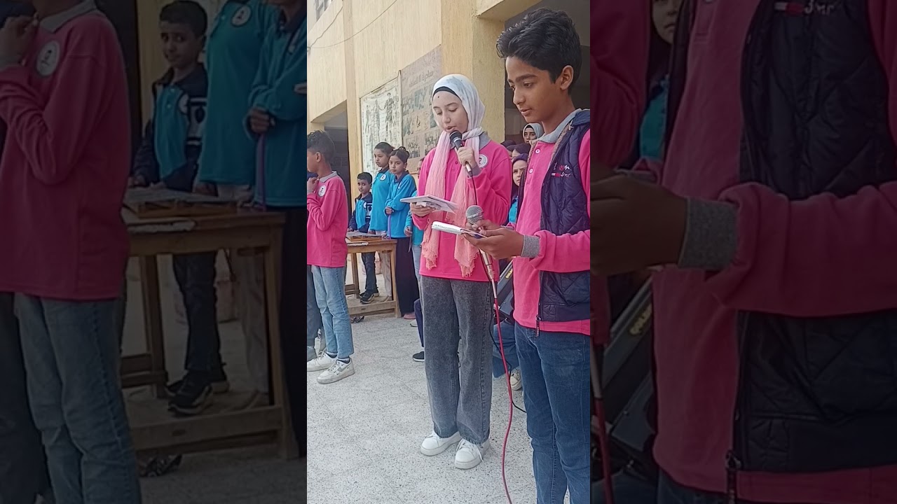 إذاعة الصف الأول الاعدادى بمدرسة سعد زغلول الرسمية لغات