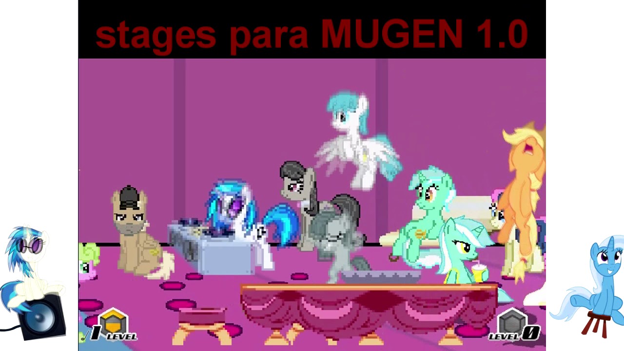 MUGEN 1.0 - 13 stages MLP compatible mugen 1.0